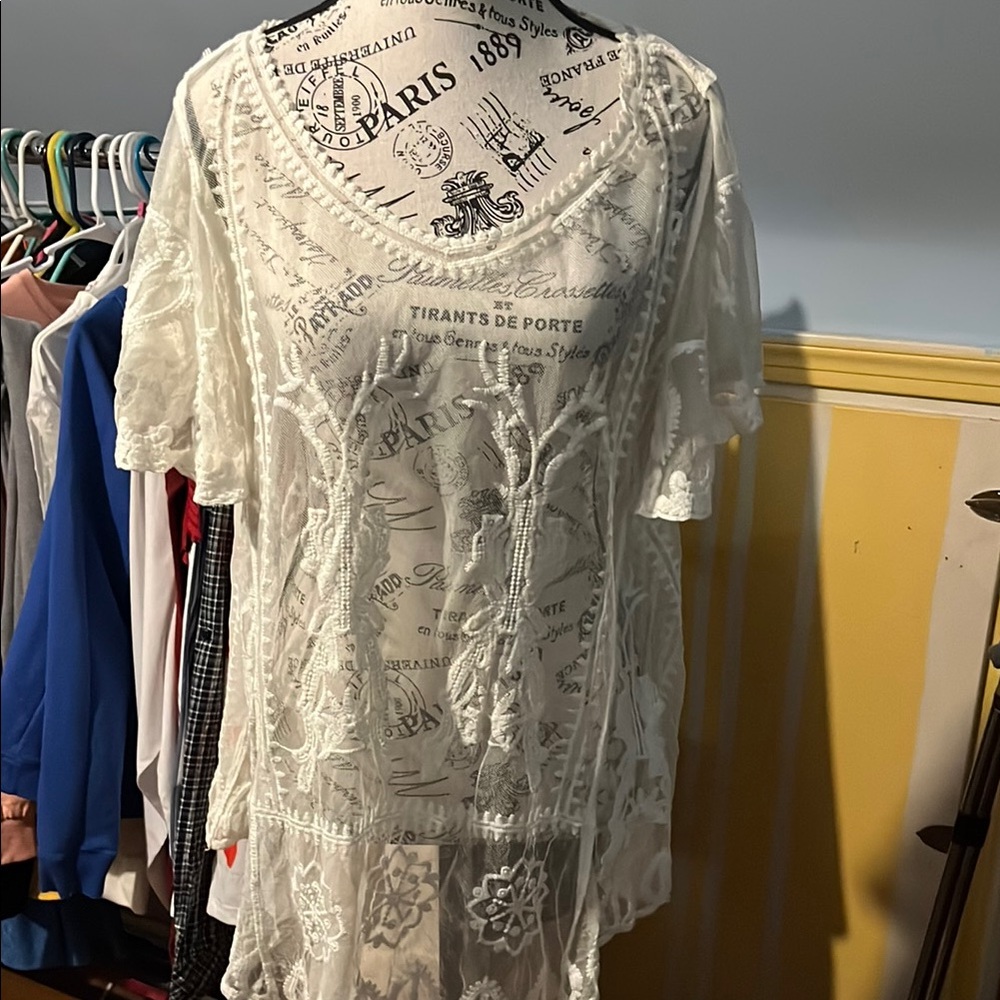 White Lace Women’s Top